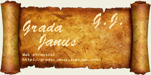 Grada Janus vizit kartica